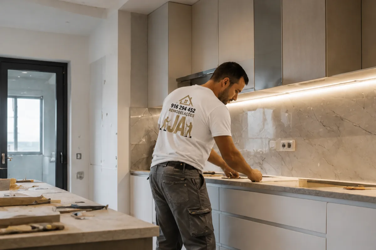 Remodelação completa de cozinha em Vila Nova de Gaia
